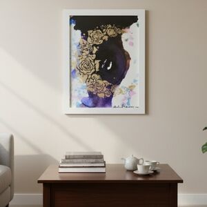 HANDCRAFTED Abstract Painting HANDPAINTED Artwork HANDMADE Frame Wall Art Decor